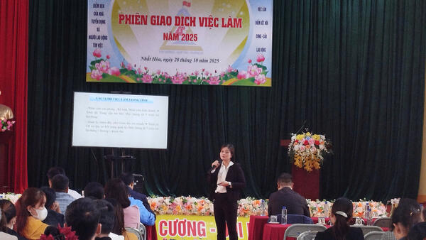 XÃ NHẤT HÒA TỔ CHỨC PHIÊN GIAO DỊCH VIỆC LÀM NĂM 2025