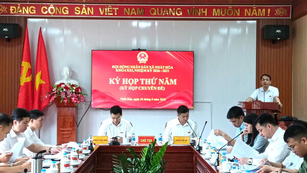 HĐND xã Nhất Hòa tổ chức Kỳ họp thứ Năm (kỳ họp chuyên đề) tháng 8 năm 2026